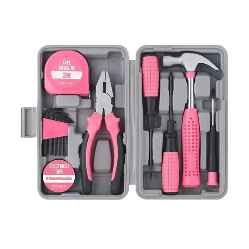 For Home Repair, Apartment Dorm& DIY Projects Compatible 13-Piece Essential For Home Tool Kit:Versatile Manual Tool Set