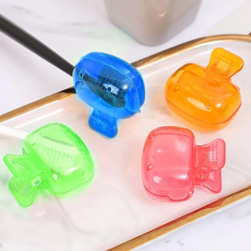 1-5PCs Travel Toothbrush Head Covers Portable Dustproof Universal Toothbrush Head Protective Cap Bathroom Accessories