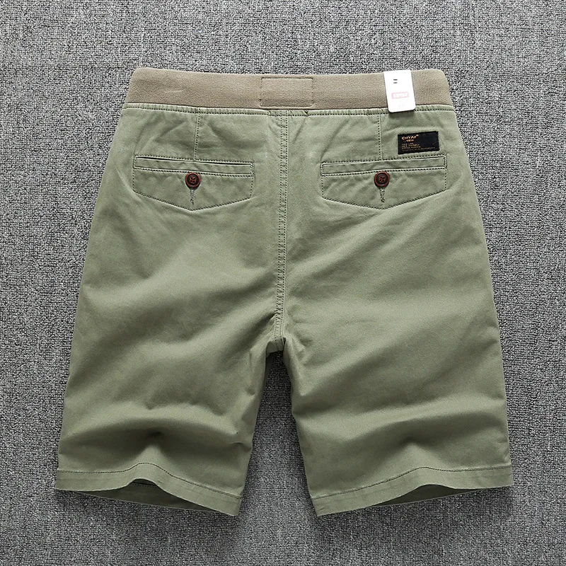 Men\'s Cargo Shorts 2024 Men Summer Short Pants Camouflage Navy Blue Green Straight Cut Casual Shorts For Men Knee Length Pants