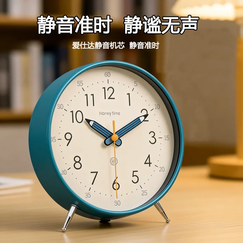 New desktop clock, wall-mounted clock, household desk clock, clock ornament, placed in the living room, silent