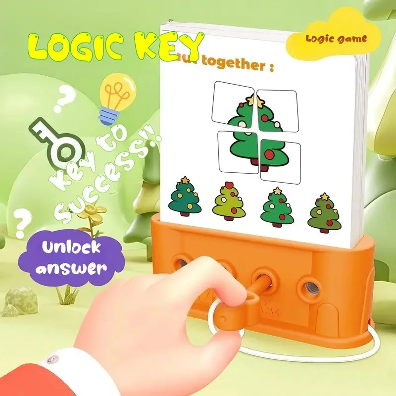 Children Montessori Puzzle Toys Logical Thinking Training Unlock Game Baby Cognition Lock Pick Early Educational Gift for Kids