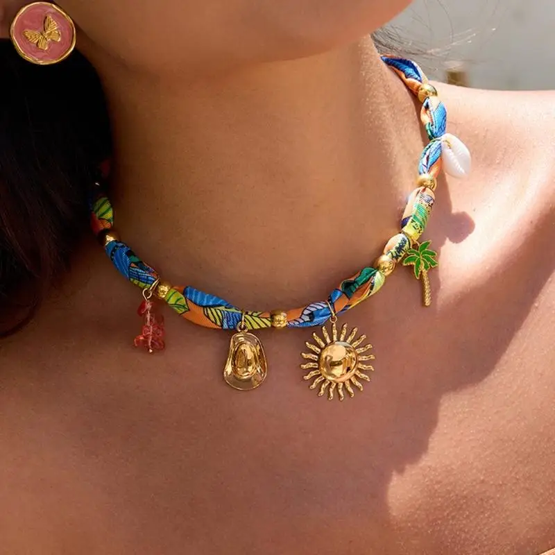 31BF Trendy Beach Themed Adjustable Necklace for Casual Outfits and Gifting
