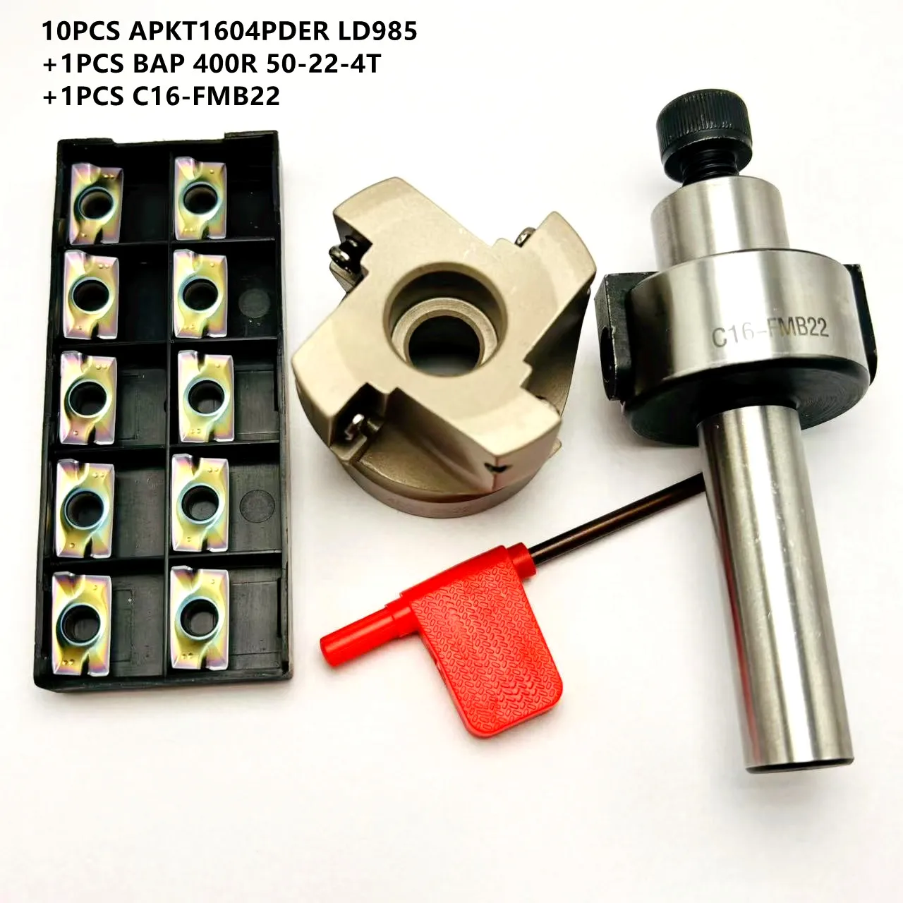 رأس قاطعة الطحن النهائية BAP400R لـ APMT1604 APMT 160408   شفرة سبائك الصلب C12 FMB22 C16 C20 FMB22 قاطعة الطحن ذات نهاية الأخدود