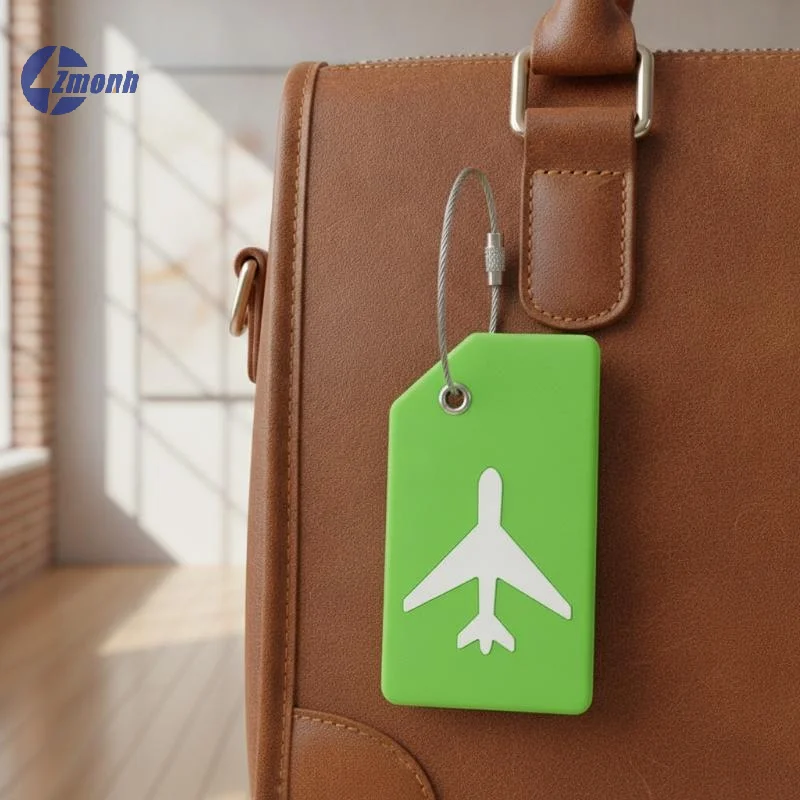 New！1Pc Soft Silicone Luggage Tag 7 Optional Colors Boarding Pass Baggage Name Label For Women Men Travel Use