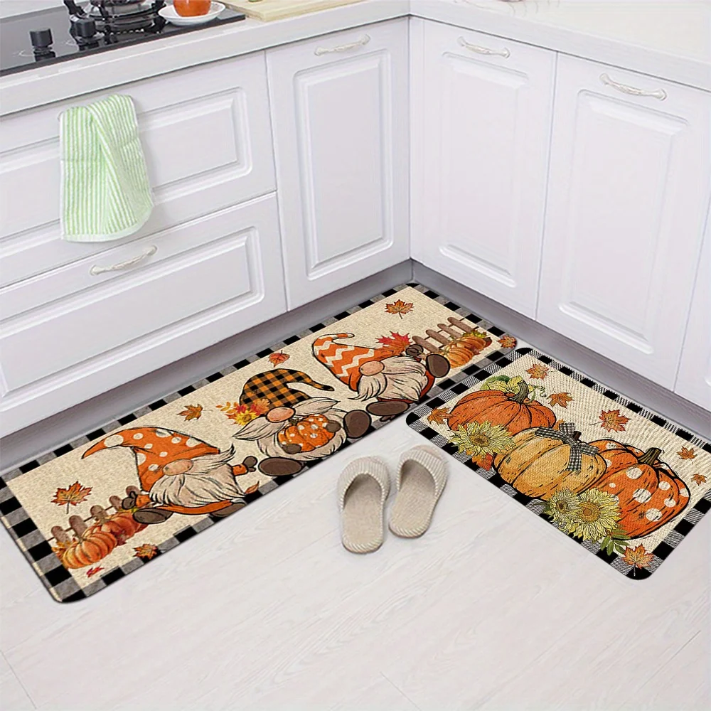 VIKAMA على الطراز الأمريكي الرجعية الكرتون الحيوان المطبخ الكلمة حصيرة، ماصة للماء ومقاومة للبقع البساط إكسسوارات ديكور المنزل