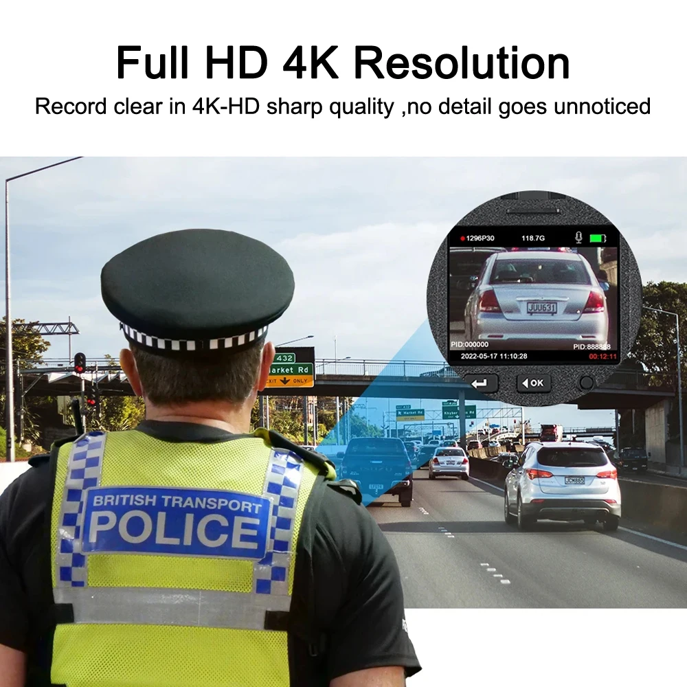 Police Body Camera 1080P DVR Video Security Cam IR Night Vision Wearable Mini Camcorders Law Enforcement 24 Hours Recording