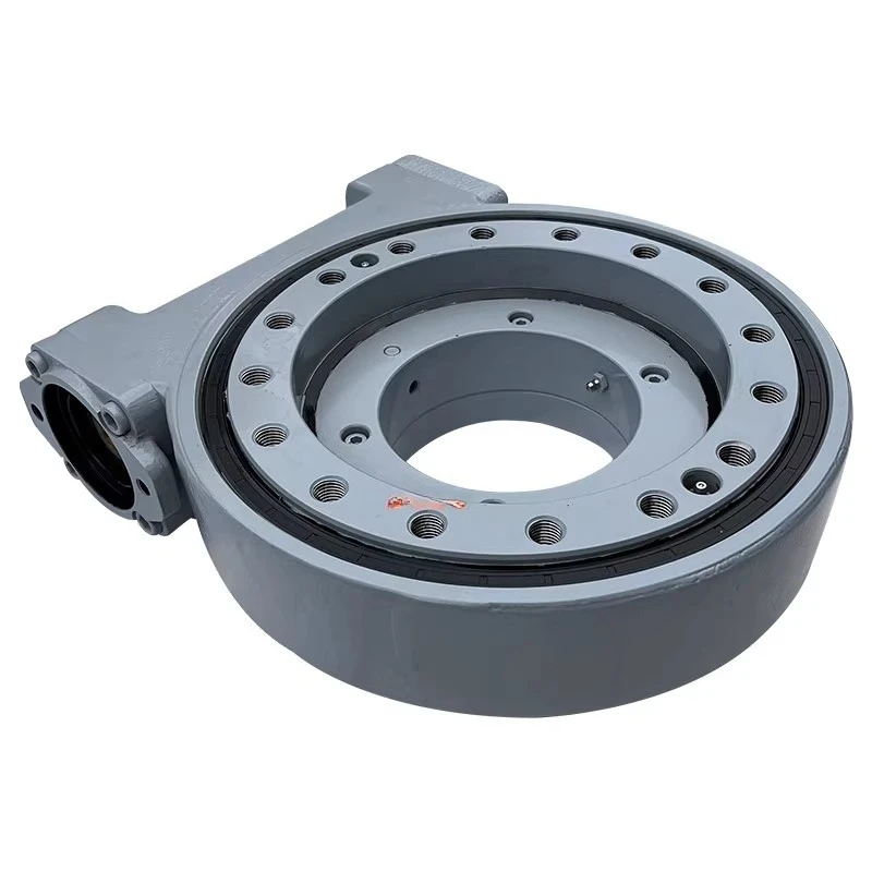 

Integrated, electric, hydraulic, rotary drive, turbo worm, rotary drive reducer