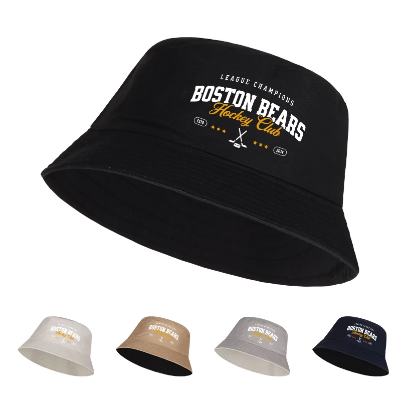 

MLFO Boston Bears Printed Fisherman Hat Lightweight, Breathable, Foldable Sporty Retro Style Unisex Daily Commute Holiday Gift