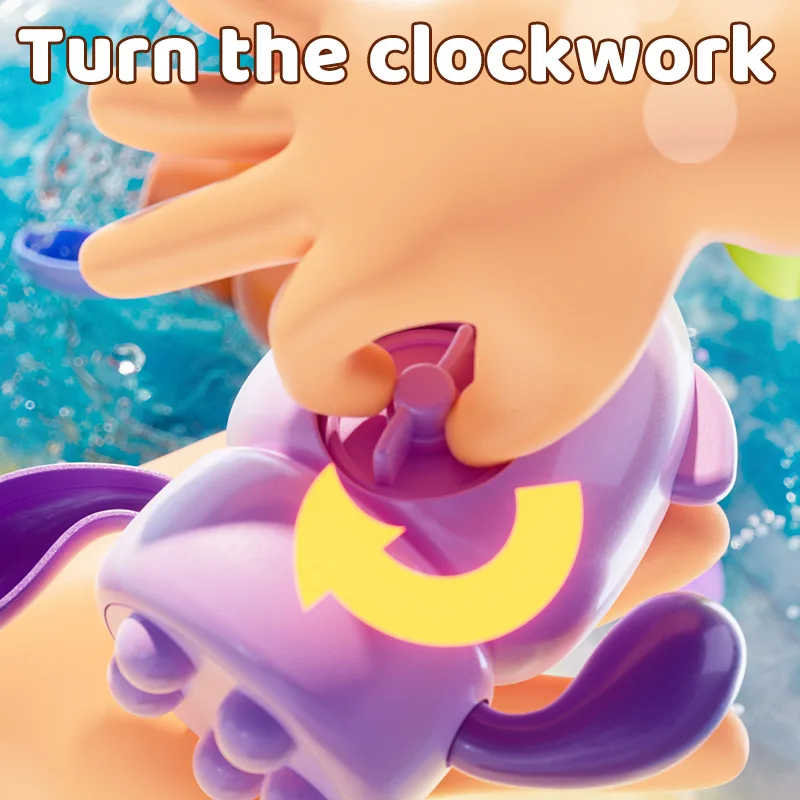 لطيف الأخطبوط حمام الطفل لعب طفل الاستحمام عقارب الساعة لطيف السباحة الأخطبوط بركة لعبة الشاطئ حمام سباحة الحمام لعبة للأطفال #3