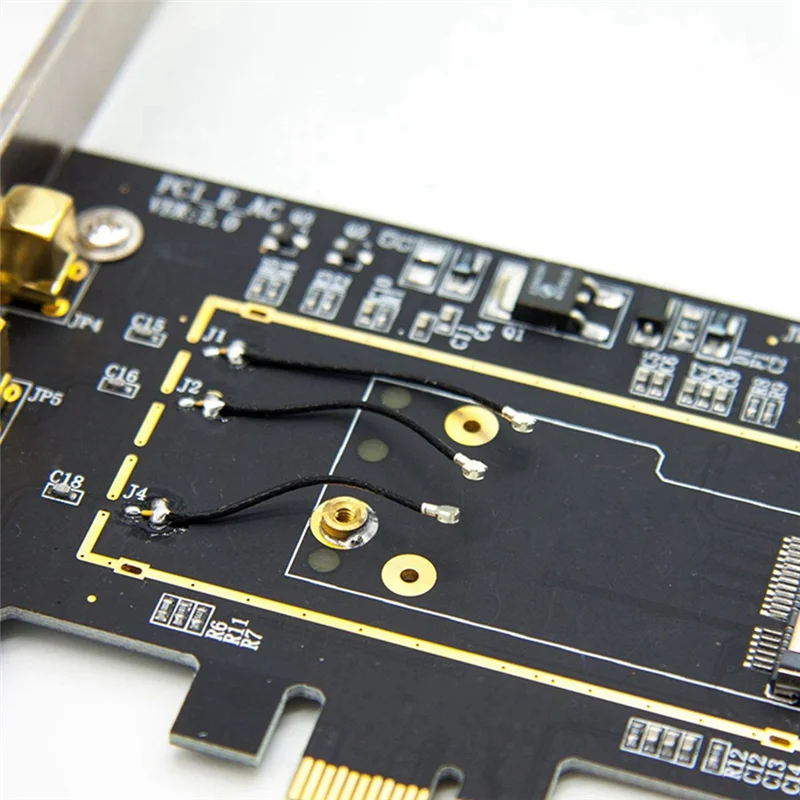 B23B 3X لـ Broadcom Bcm94360csax Bcm943602cs Bcm94331csax WLAN بطاقة سطح المكتب PCI-E محول محول + هوائي