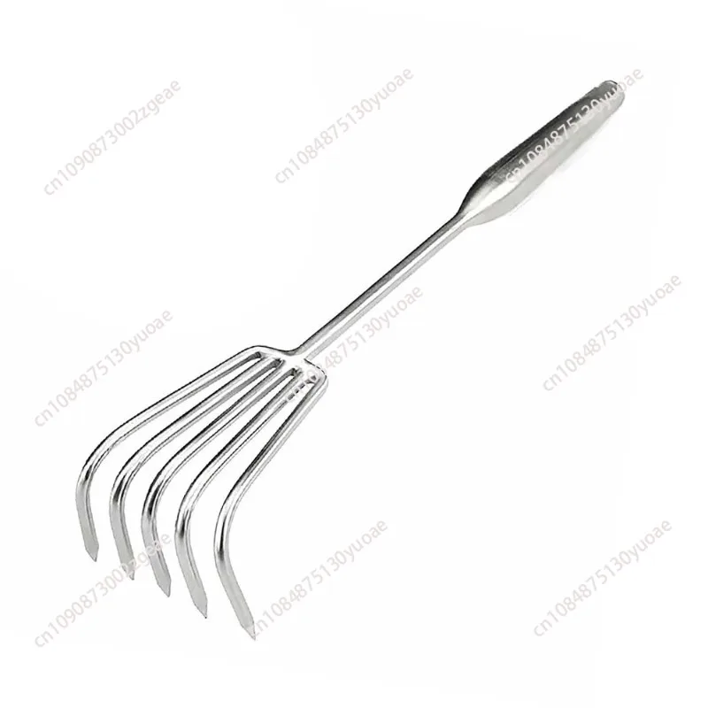 Gardening Hand Tool Stainless Steel Mini Hand Rake Weeding Turning Soil Five-tooth Loosening Rake