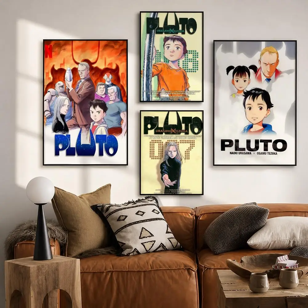 Anime PLUTO Poster HD poster wall art self-stick no-residue for home cafe office great gift