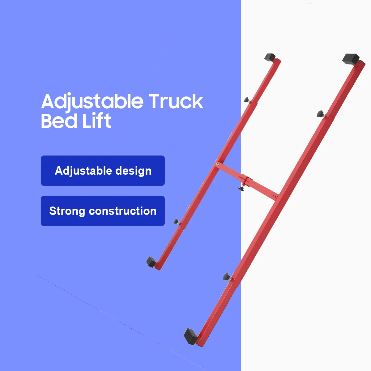 Adjustable Truck Bed Lift Powder Coated Steel 800LB Load Capacity Heavy Duty Pickup Truck Cargo Lifter Universal Lifting Tool for Auto Repair & Vehicle Maintenance