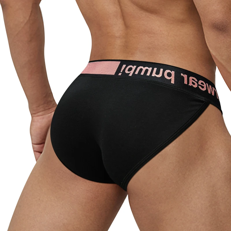 CMENIN Modal Men\'s Underwear Sexy High Cut Man Briefs Sissy Bikini Jockstrap Panties Male Pink Gradient Elastic Band Man Briefs