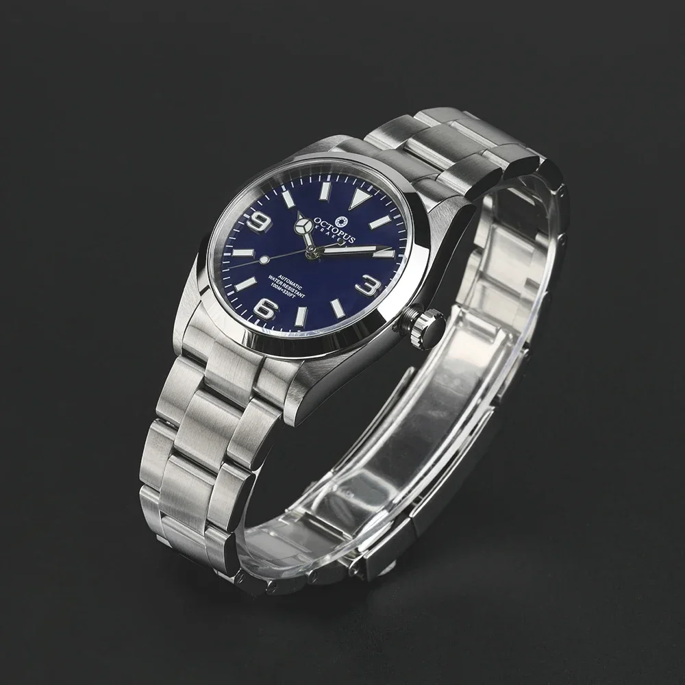 Octopus Kraken 36mm Watch PT5000 SW200 Automatic Movement Mechanical Watches Sapphire Enamel Dial Explore Climbing Wristwatch