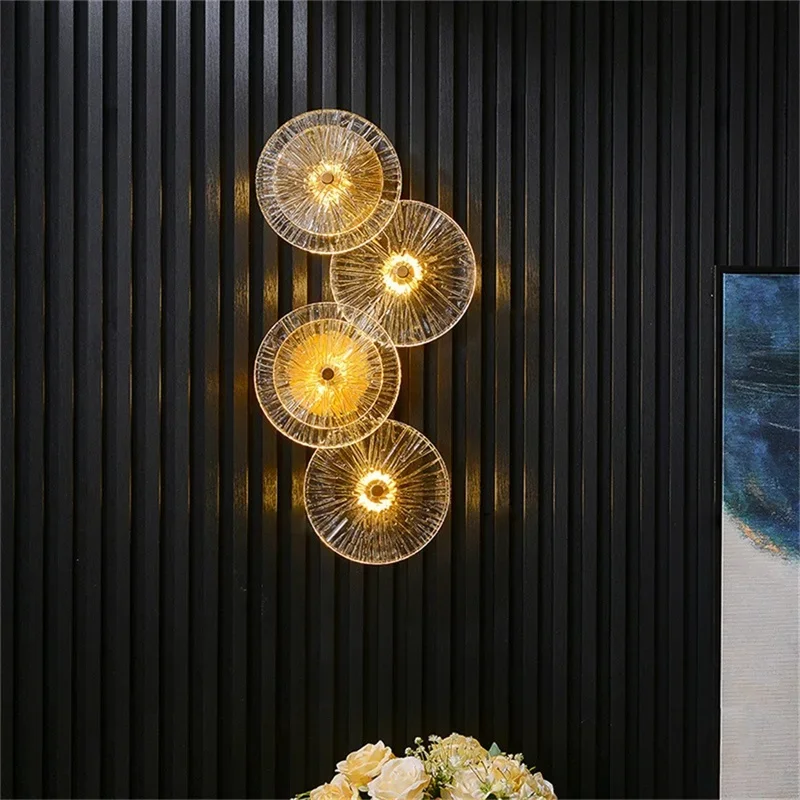 KERWIN Postmodern Sconces Lamp Luxury Creative Round Design LED Indoor Light Fixtures Wall Mount