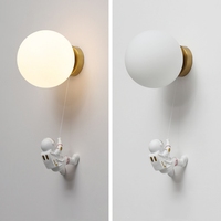 Children's room wall lamp creative living room background lamp stair corridor lamp LED astronaut moon lamp bedroom bedside lamp