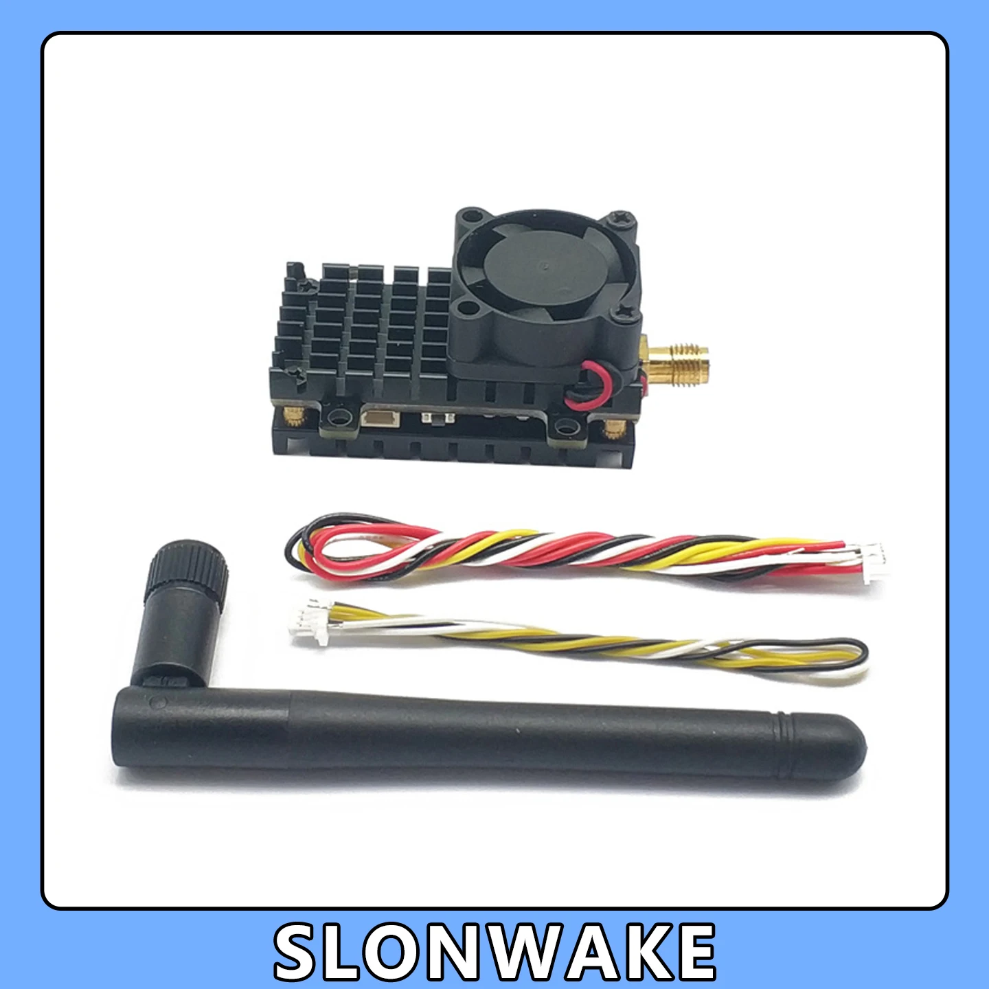 2W 2000mW 5.8G 48CH FPV Transmitter Drone VTX with Cooling Fan RP-SMA Antenna for Fixed-wing RC FPV Racing Airplane Quadcopter