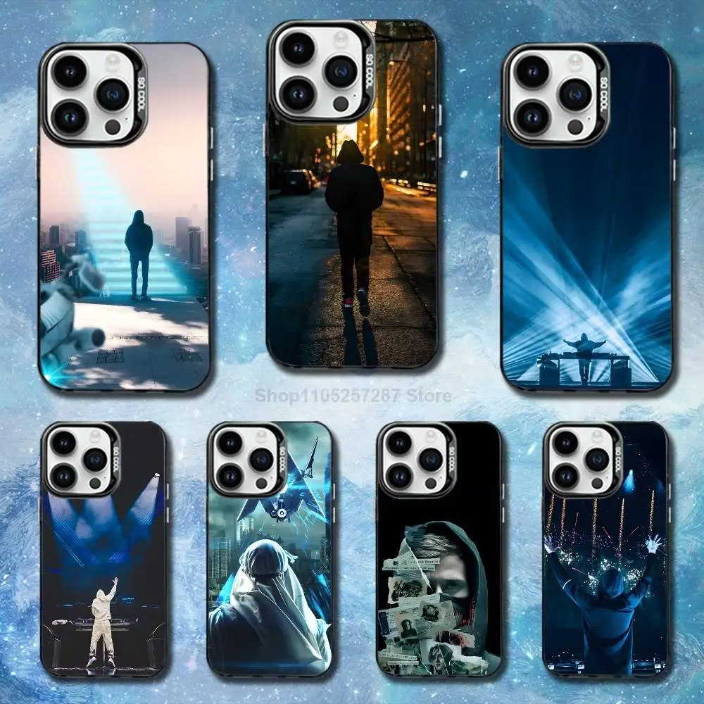 

Norway A-Alan W-Walker DJ Phone For iPhone 14,17,13,12,11,16,15,Mini,Pro,SE,XS,MAX,Black Matte Silicone Cover Case