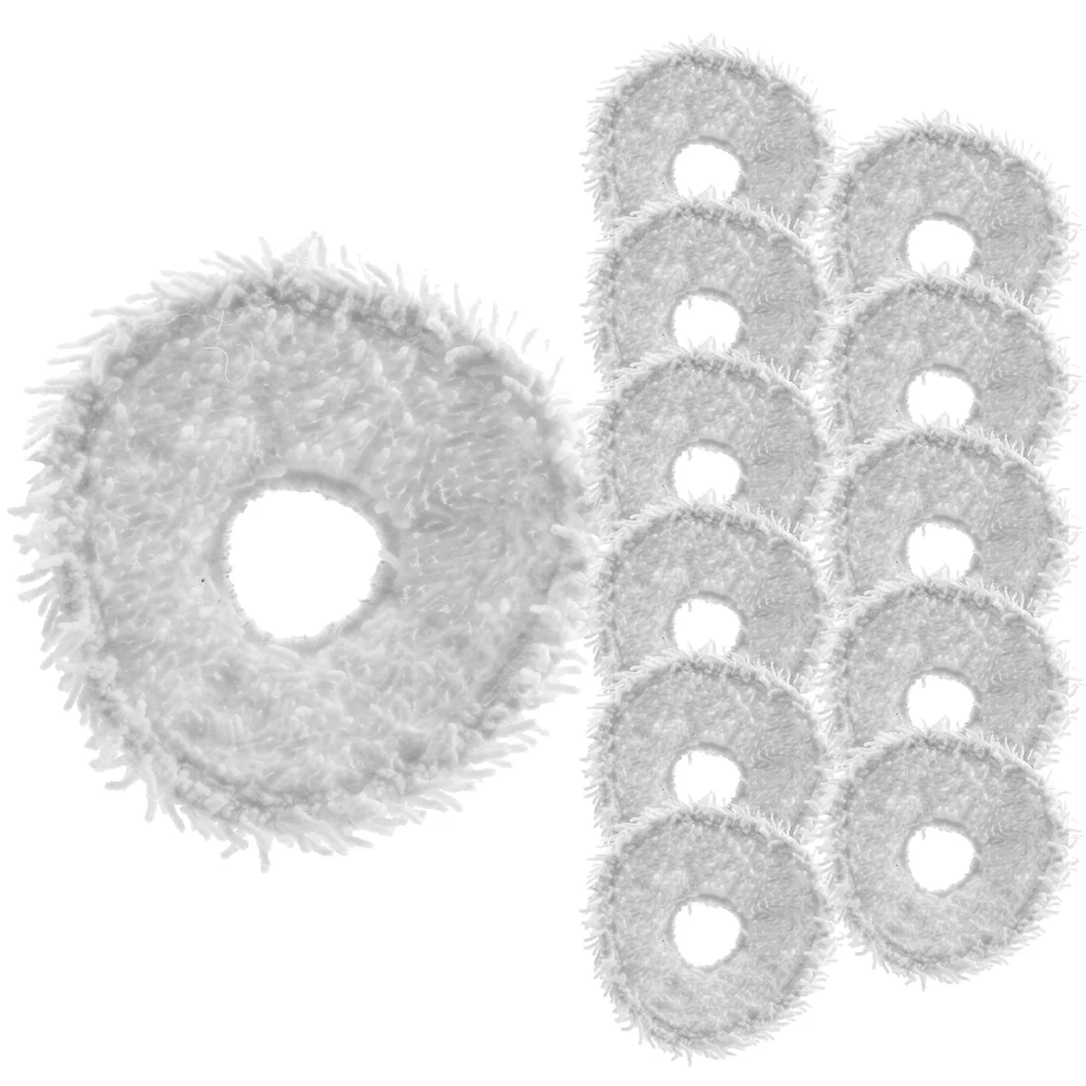 Paño de mopa reutilizable para Narwal T10, accesorios de barrido, piezas de mopa de microfibra, 12 piezas