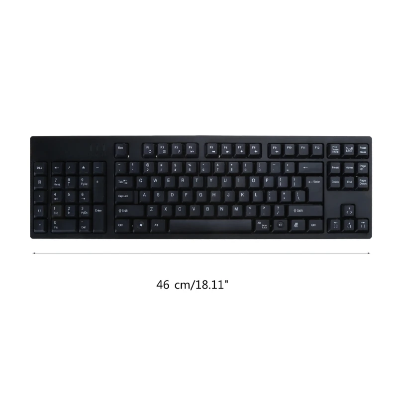 Teclado ergonómico para mano izquierda con teclado numérico integrado y 2 concentradores USB Teclados con cable 1,45 m para y