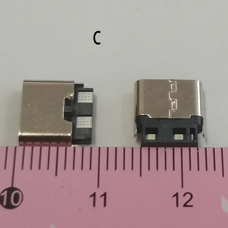 2-10 Stück Typ-C Buchse 2-polig Horizontal Vertikal Stecker USB-C Anschluss Buchse Ladeanschluss USB 3.1 Typ-C Buchse Steckverbinder – Detail 4