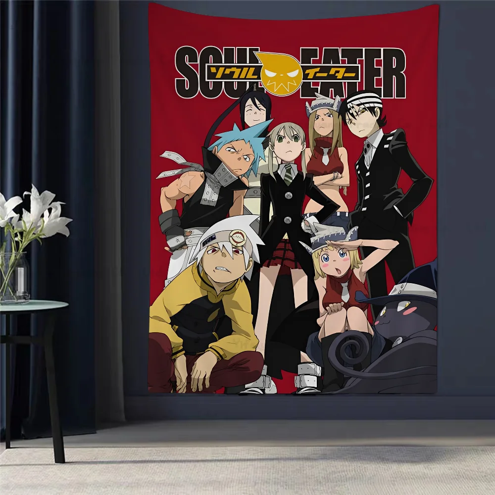 Anime Soul Eater Hanging Bohemian Tapestry Bohemian Wall Tapestries Mandala Kawaii Room Decor