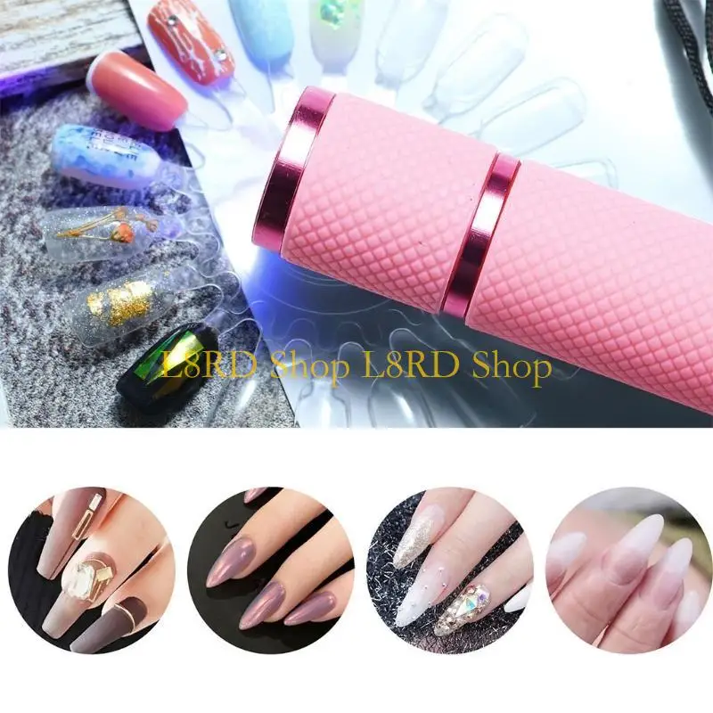 L8rd tragbarer Handheldnagelkunst UV Presslicht UV -Lampe für Nagel Trockner Gel Polnische Härtung Lampe Mini -UV -LED -Licht