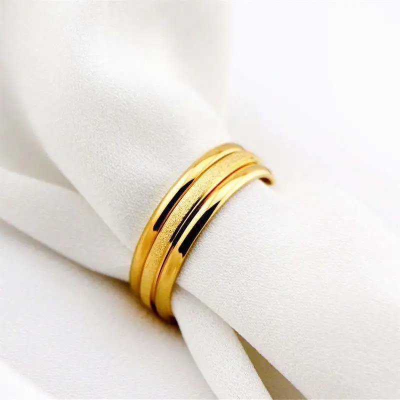 3pcs/set Minimalist Ring, Stainless Steel Jewelry