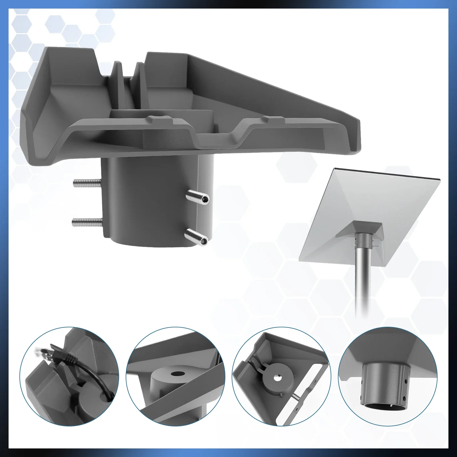Mounting Pole Adapter Kit for Starlink Gen 3 Dish Rustproof Aluminum Alloy Pipe Adapter Mounting Kit Diameter 1-2 Inch Pole 2025