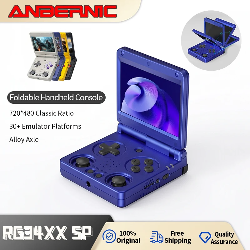 

Anbernic RG34XX SP Linux Handheld Game Player Wireless Flip Cover HD PSP Arcade Game 64-Bit Game Console H700 Quad-Core Lpddr4