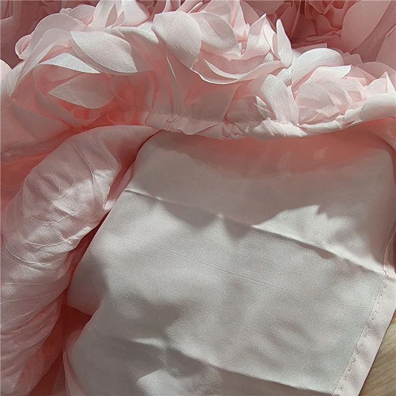 2025 Nuova gonna a fiori tridimensionale Gonna lunga a vita alta da donna Tutu Fata Grande altalena a forma di A Jupe Femme Bohemian