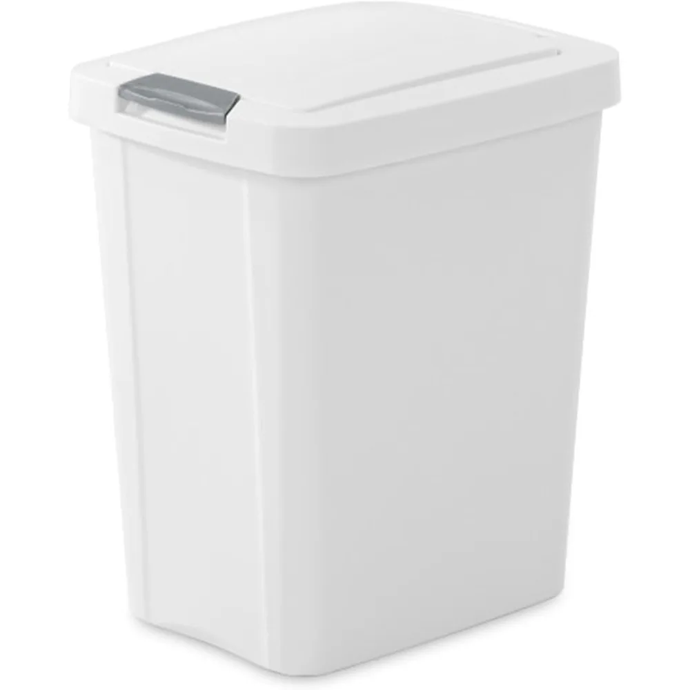 

Сенсорный верх с всплывающей крышкой, мусорный бак, корзина для мусора, 7,5 галлонов, кухня, ванная комната, офис, грязь, белый, 4 шт.