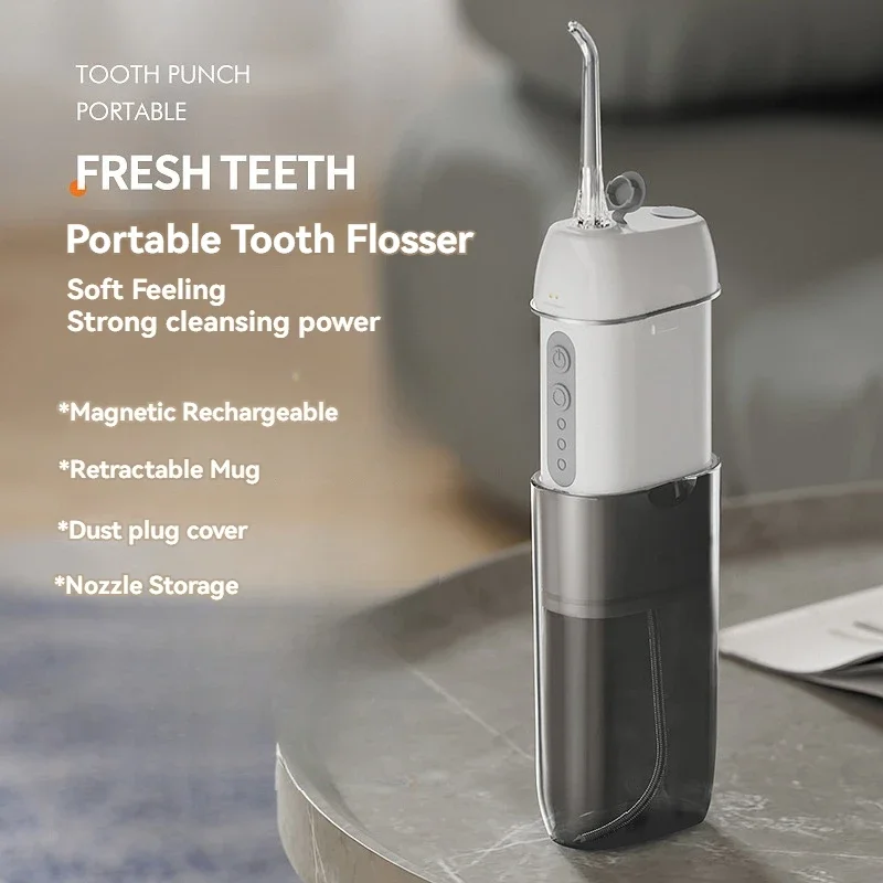 

1PC Water Floss Oral Irrigator Rechargeable Portable Dental Water Jet Home Travel Electric Tooth Cleaning Device