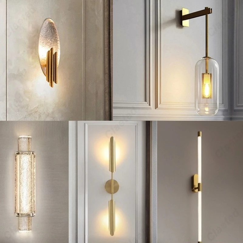 ヨーロッパのシンプルな-led-クリスタルウォールランプ寝室のベッドサイドランプリビングルームダイニングルーム廊下家の装飾照明
