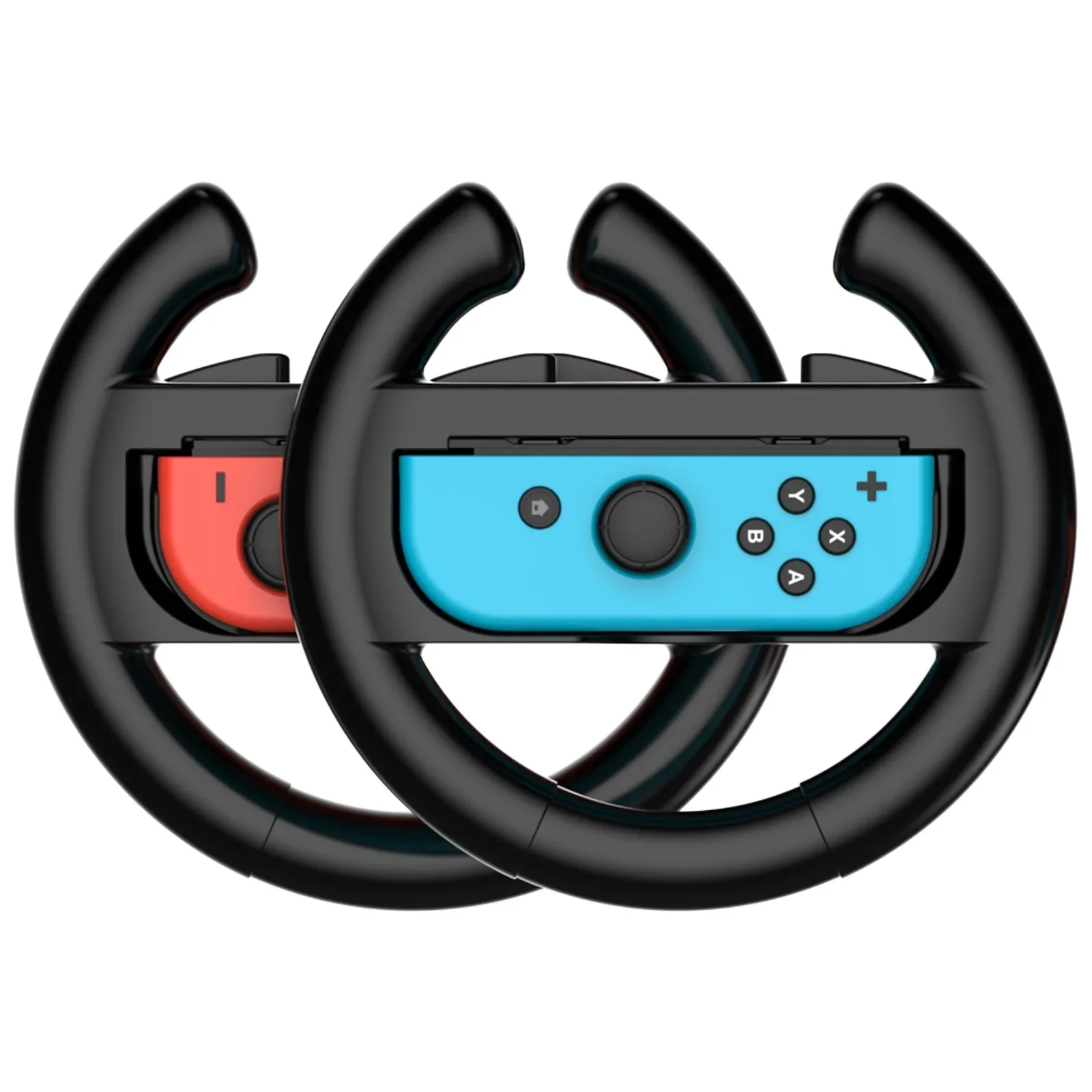 Racing Steering Wheels Grip for Nintendo Switch Joy-Con Controller Game Console Handle One Pair compatible with Mario Kart