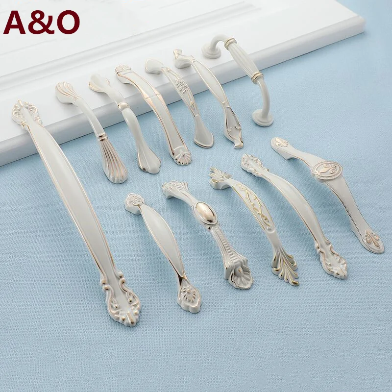 

Handles Drawer Cabinet Furniture Kitchen Handles for Cabinet Knob Door Drawer Furniture Kitchen Knob European style Ivory White