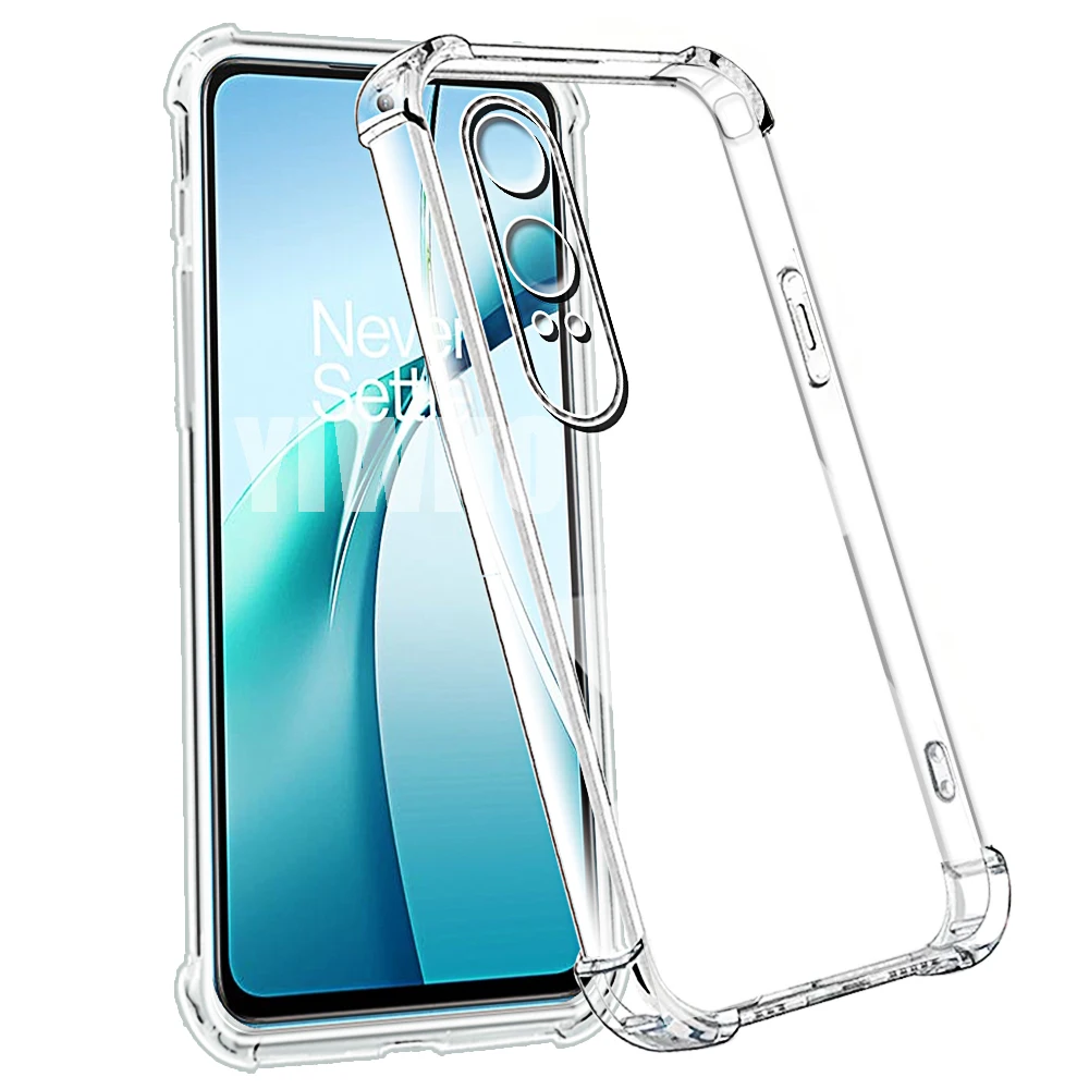 Airbag-transparente Handyhülle für Oneplus Nord CE 4 3 2-Liter, stoßfeste Rückseite, weiche TPU-Clera-Abdeckung, Ce4 Ce3 Lite, Ce 4 Lite, 3 Lite