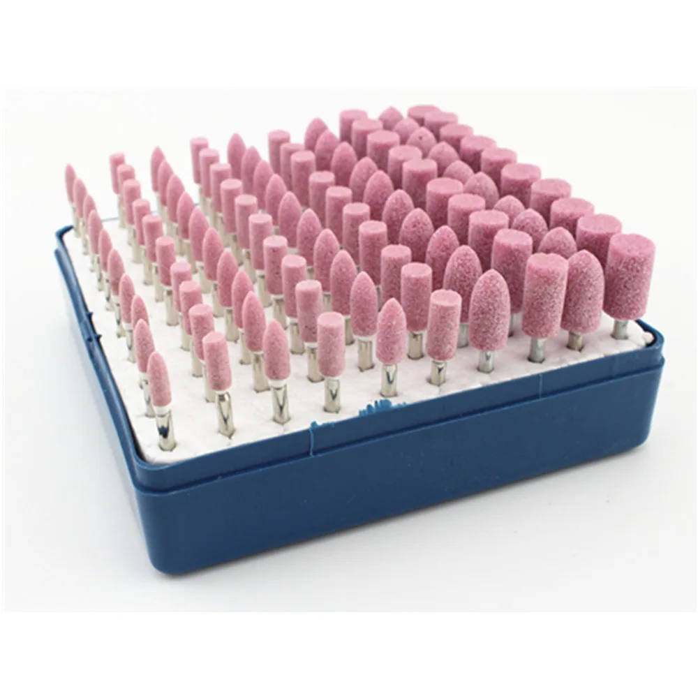 

100Pcs: Flint boy, grinding head, mold polishing metal rust removal jade peeling, grinding wheel grinding head Polishing tool