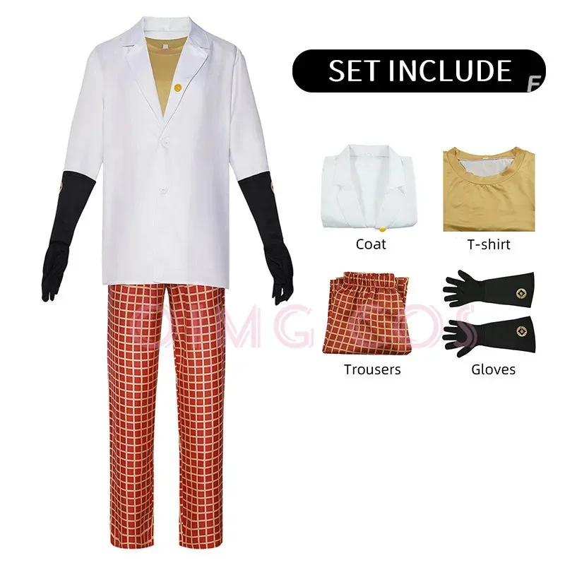 Dr Nefario Cosplay Costume Carnival Uniform Halloween Anime Costumes Men Game