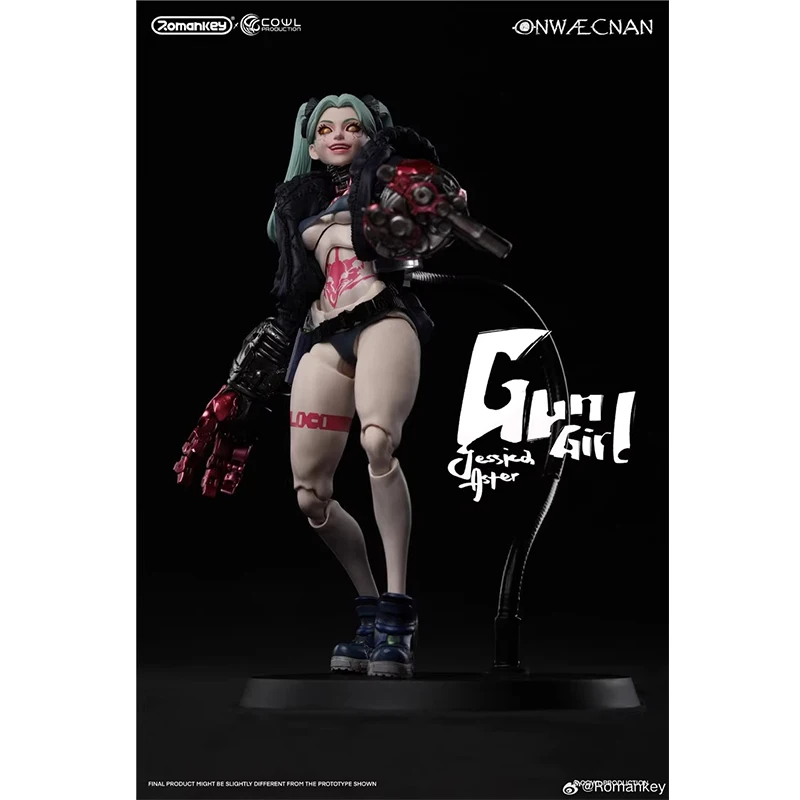 متوفر في المخزون روماني 1/12 نسخة فاخرة Onwaecnan Gun Girl Jessicd Aster أنيمي ألعاب شخصيات الحركة نموذج جمع أرقام
