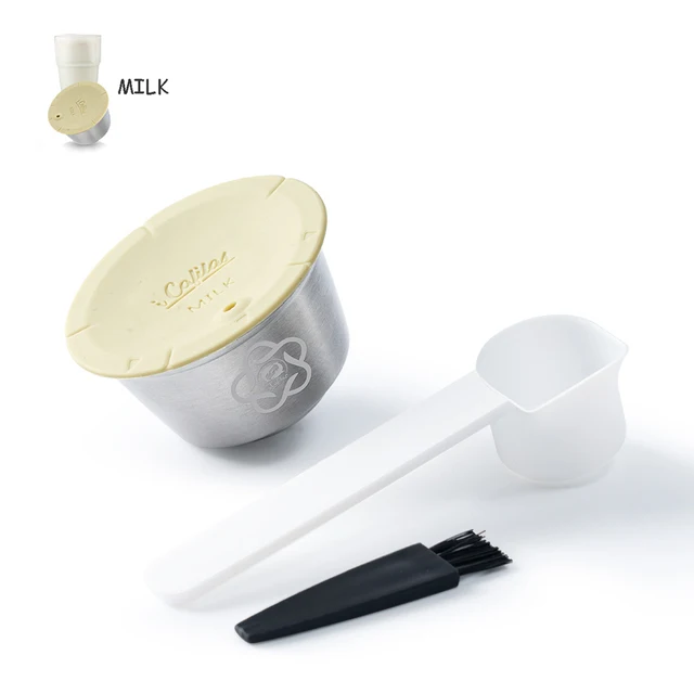 Kaffeekapsel für Dolce Gusto Mini Me wiederverwendbare Kaffeekapsel Piccolo XS Pods Edelstahl Crema Filter icafilas