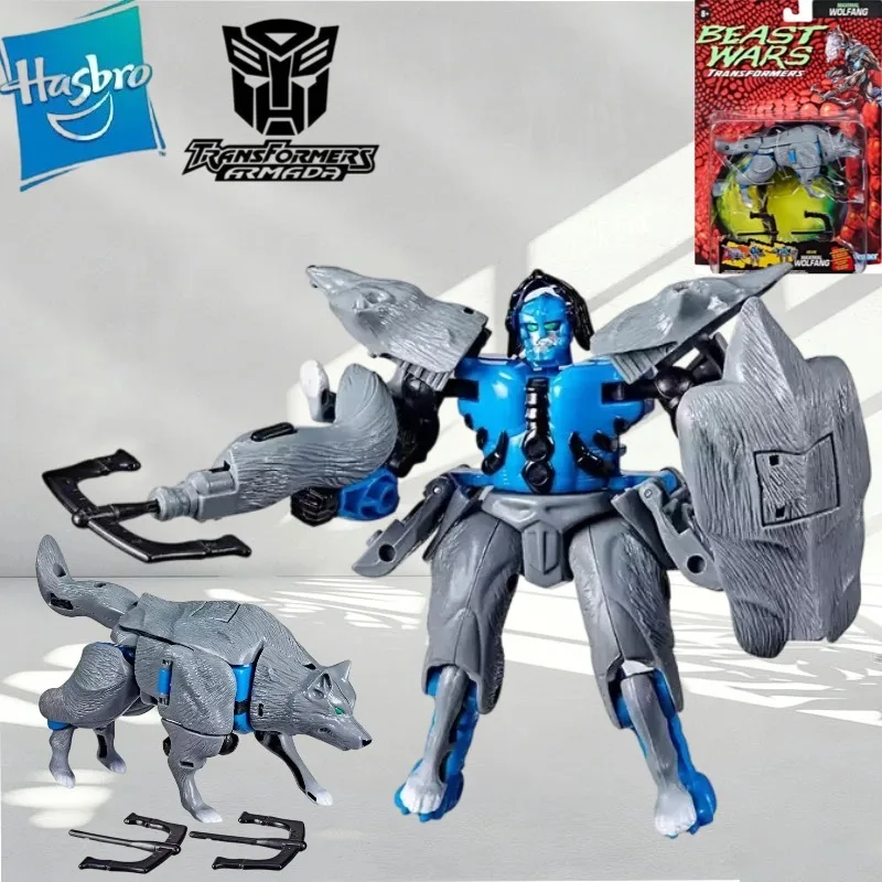 

Оригинальная фигурка Hasbro Transformers Beast Wars Maximal Wolfang Deluxe Class, игрушка для мальчиков и девочек, подарочная модель, в наличии