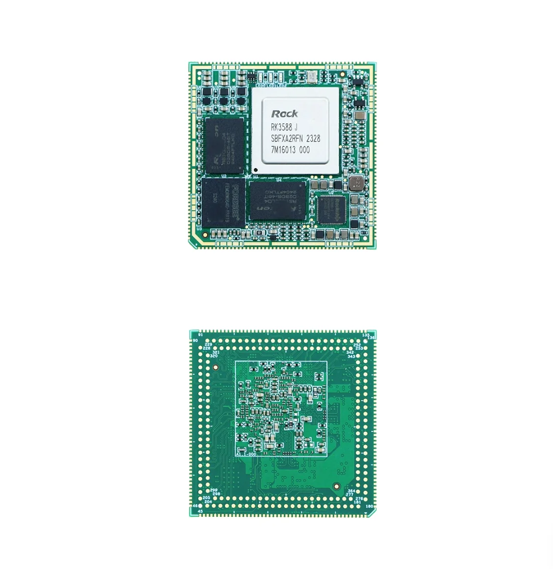 VivaCTChuanlon Ruixin  RK3588J Industrial Core Board: Domestically Produced 2.4GHz Octa-Core AI 6T NPU with Stamp Hole