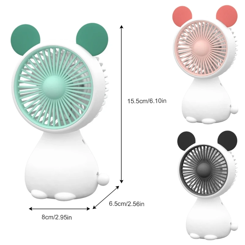 CPDD พัดลมพกพาขนาดเล็ก พัดลม USB น่ารัก เนื้อพลาสติก เหมาะสำหรับใช้งานอากาศร้อน