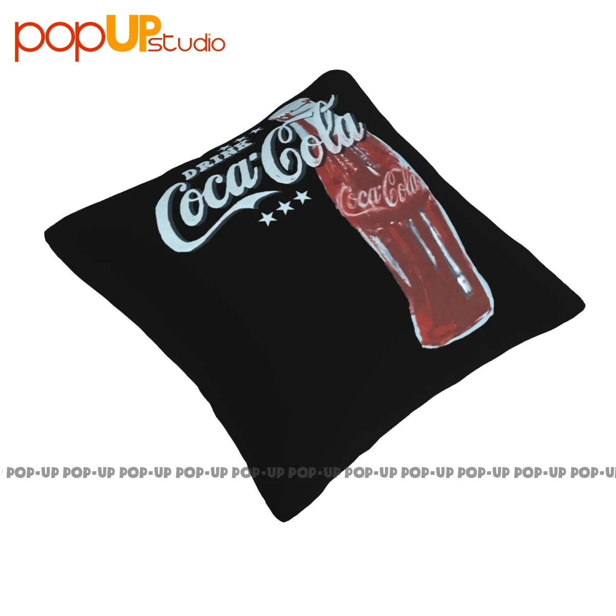 Modern Coke Cola Classic Bottle Logo Signs Soda Pillowcase Throw Pillow Cover Vintage Super Soft Anti-Bacterial