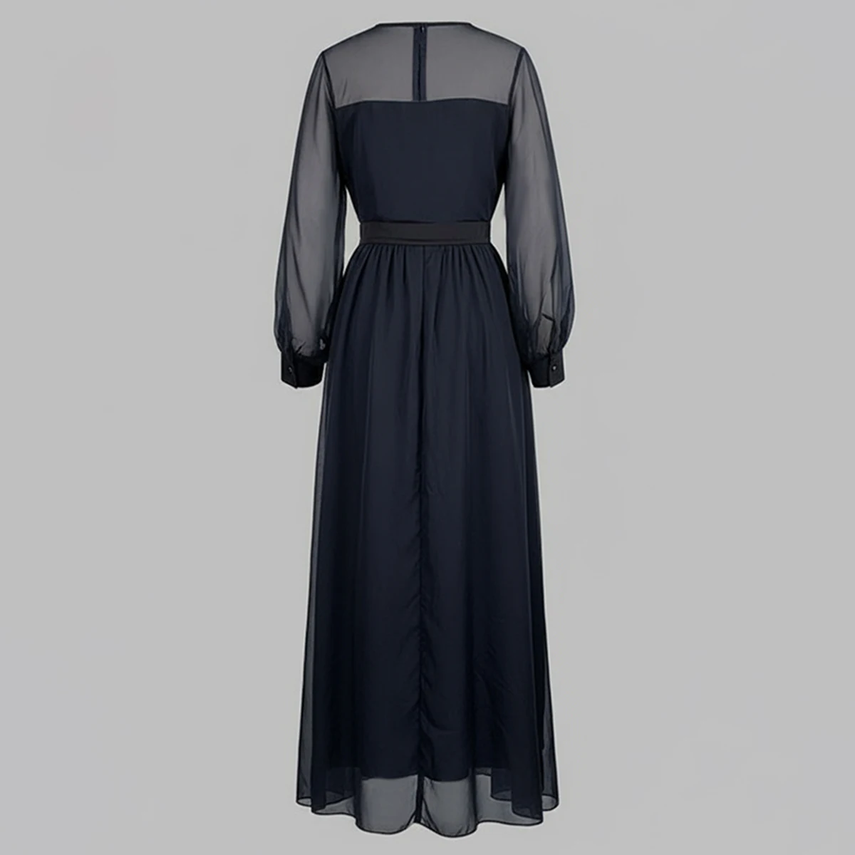 ชุดเดรสยาวหรูหราสำหรับงานปาร์ตี้ยามเย็นสำหรับผู้หญิง คอลเลคชั่นใหม่ ฤดูใบไม้ผลิ/ฤดูร้อน 2025 ดีไซน์หรูหรา ผ้าโปร่ง แขนพอง จับจีบ เหมาะสำหรับงานวันเกิด