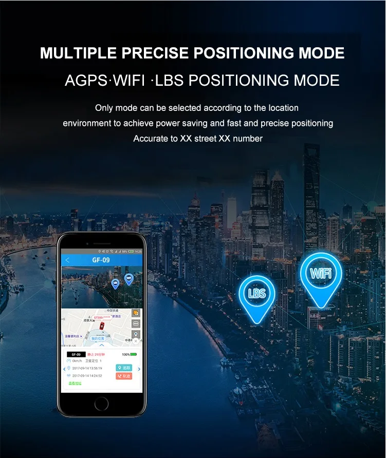 2024 GF09 GSM GPS Tracker Real Time Tracking Anti-Theft Locator Voice Recording Vehicle Tracker APP Anti-lost for Child Cat Dog