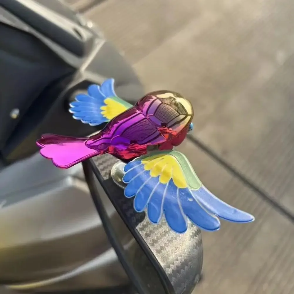 دراجة نارية الحلي الإبداعية تعمل بالرياح غير موصول تحلق الطيور زخرفة الإبداعية تحلق الطيور دراجة نارية معلقة الديكور