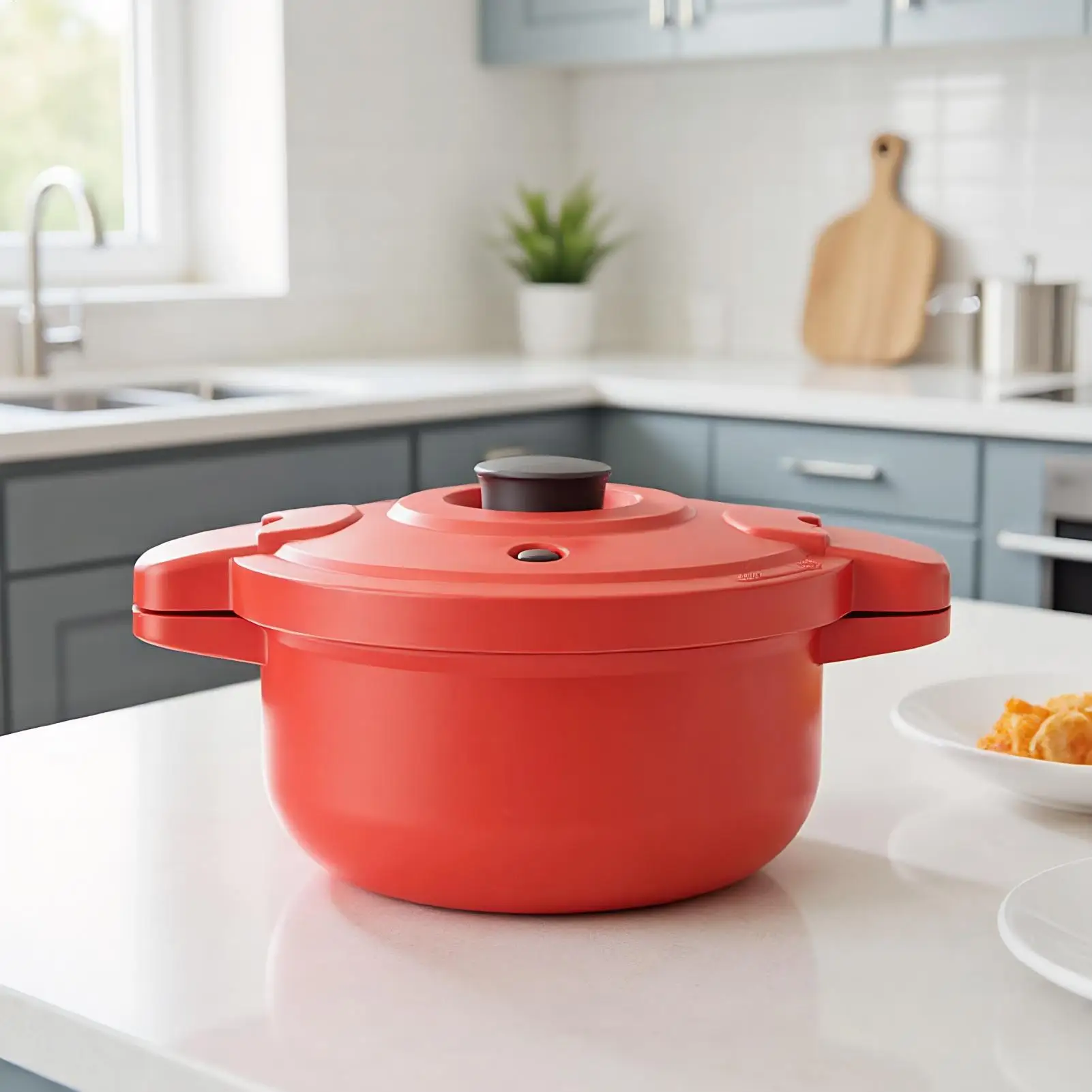 Microwave Pasta Cooker Fast Microwave Cookware Multifunctional 2.3L Quick Cooking Tool Cooker For Dorm Workplace Campus Kitchen